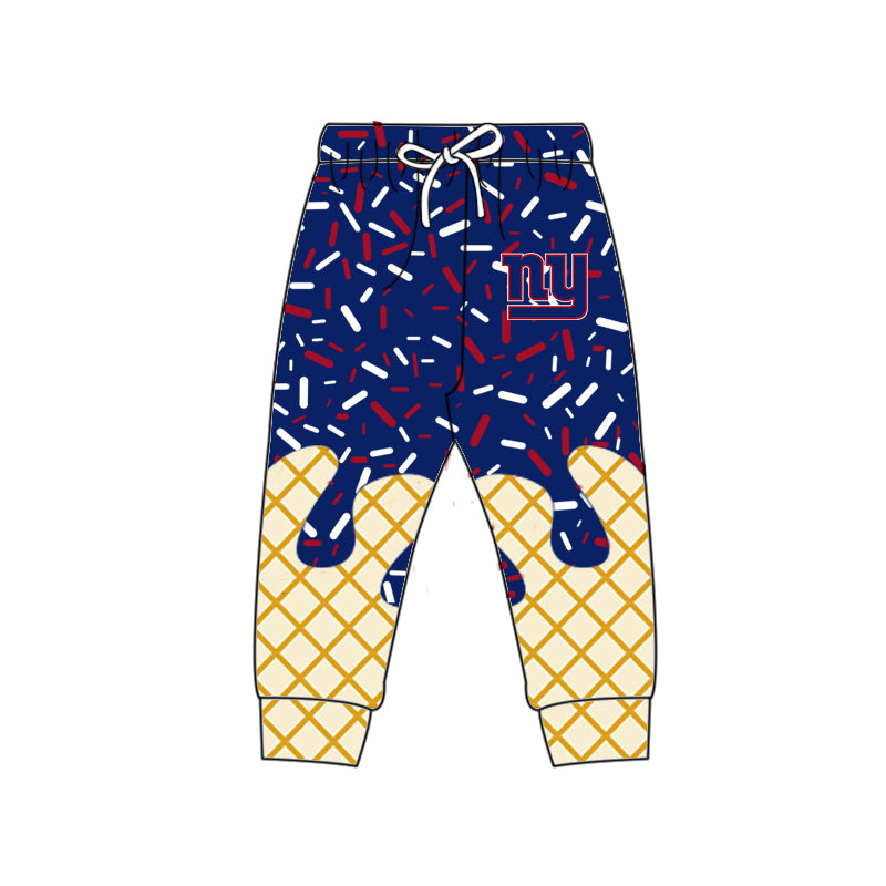 Custom summer teams baby girls clothes team dark blue hooded long sleeve tops and short sleeve top and dress and pants and shorts-25.6.12