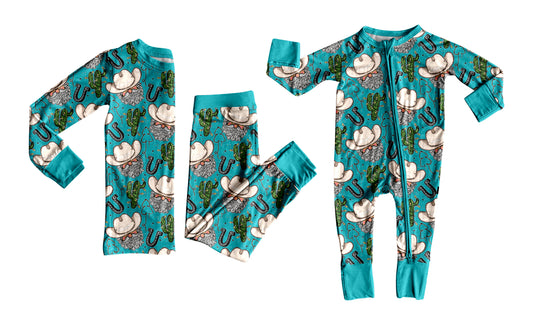 25.5.25 custom each style moq 5eta 4-6week Sibling Sisters Catcus hats baby boy long sleeve pants sets and rompers match family design