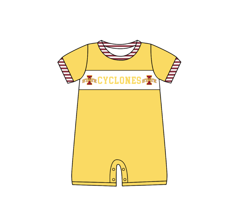 Custom moq 5 mix size milk silk summer teams baby girl boys clothes yellow short sleeve shorts sets 2  and dress and rompers 2 series