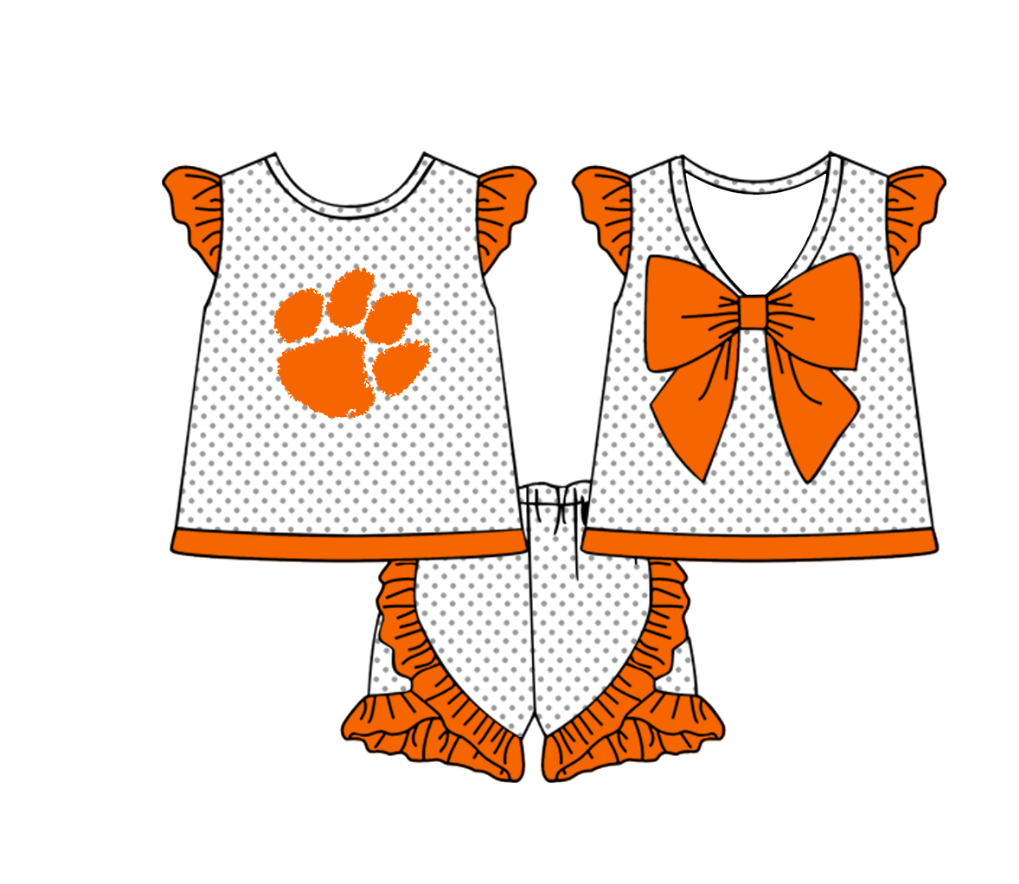Custom moq 5 mix size milk silk summer teams Boy's Short Sleeved Top Plaid Shorts Set Girl's Short-Sleeved Set with Matching Swimsuits Adult Shorts