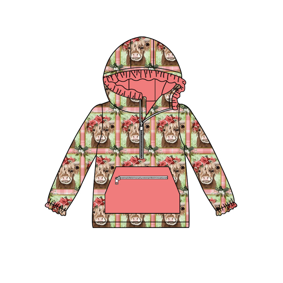 6.7 custom each style moq 5 eta 4-6week Sibling Sister alpine floral girls long sleeve tops 1 and  top 2 and top 3