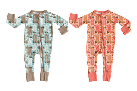 25.9.23 custom each style moq 8 eta 6-8week Sibling Sisters boots baby boy clothes long sleeve romper 2 match family design