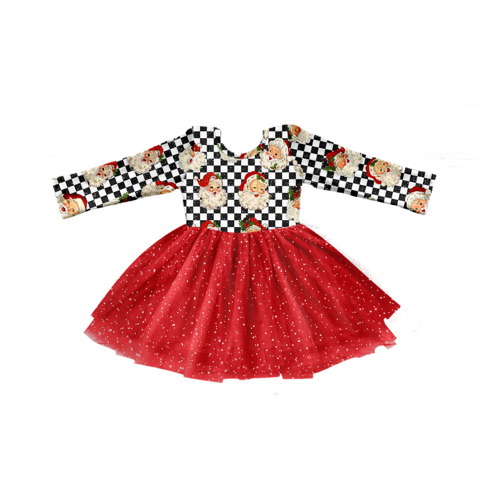 7.25 custom each style moq 5eta 4-6week Christmas baby girls clothes red long sleeve dress