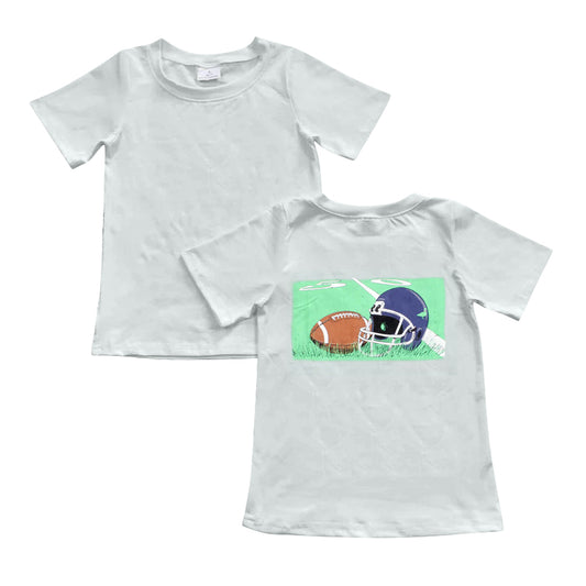 9.20 custom each style moq 5 eta 4-6week baby boys clothes rugby white short sleeve top