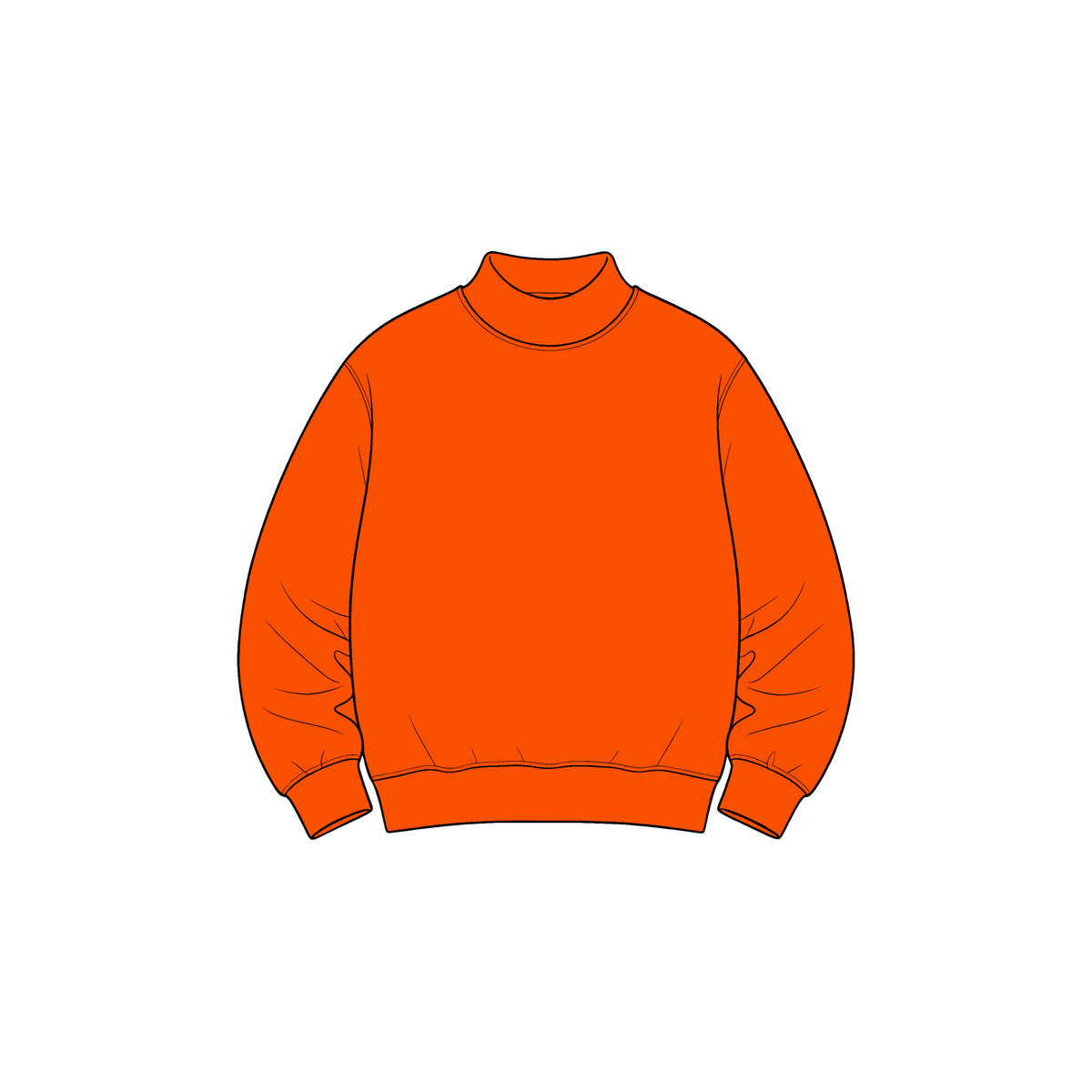custom moq 5 mix size High Neck Baby Kids Solid Mock Neck Long Sleeve Pullover Sweatshirt Toddler Boys Girls Fall Casual Top