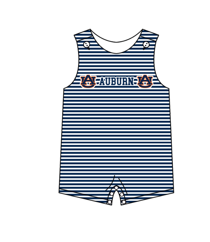 Custom moq 5 mix size milk silk summer teams Boys Navy Blue Short Sleeve Top Striped Shorts Set With Matching Romper Girls Flutter Sleeve Polka Dot Dress Romper