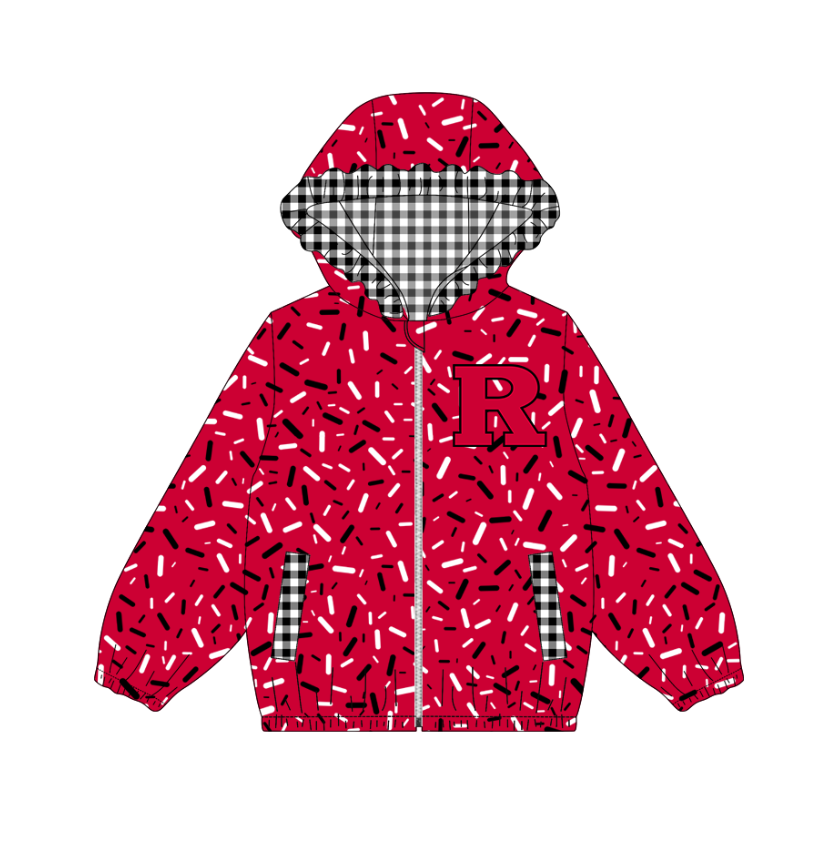 10.3-5-Custom moq 8 mix size milk silk summer team baby girls clothes red hooded long sleeve top-25.10.9