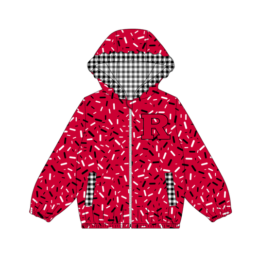 10.3-5-Custom moq 8 mix size milk silk summer team baby girls clothes red hooded long sleeve top-25.10.9