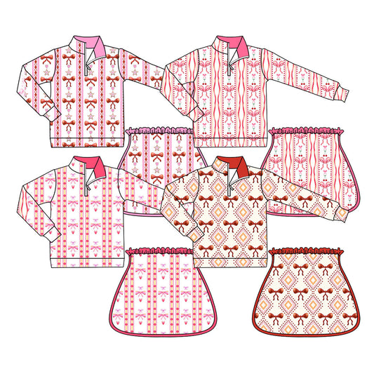 25.10.16 custom each style moq 5 eta 6-8week Sibling Sisters baby girl long sleeve skirts sets 4 match family design