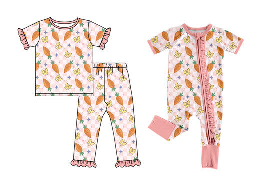 25.12.13 custom each style moq 5 eta 6-8week Sibling Sisters easter bow baby girl clothes short sleeve pants sets and romper match family design