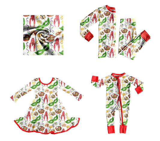 25.9.10 custom each style moq 5eta 4-6week Sibling Sisters lobster baby girl long sleeve pants sets and dress and rompers match family design