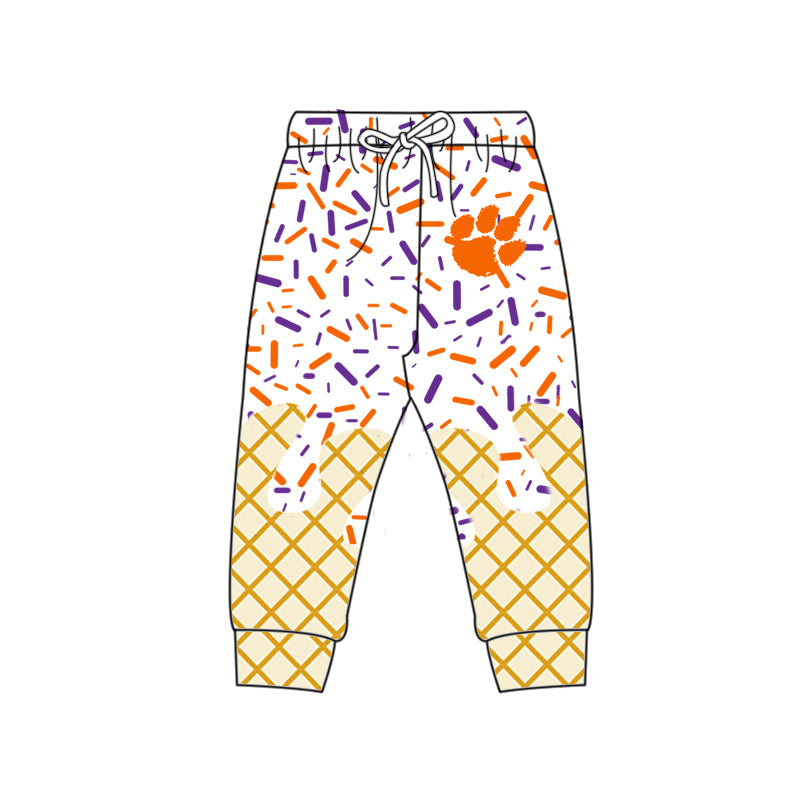 Custom moq 5 mix size milk silk summer teams baby girls clothes camouflage orange hooded long sleeve pants sets 2 and boy pants sets and pant-25.8.7
