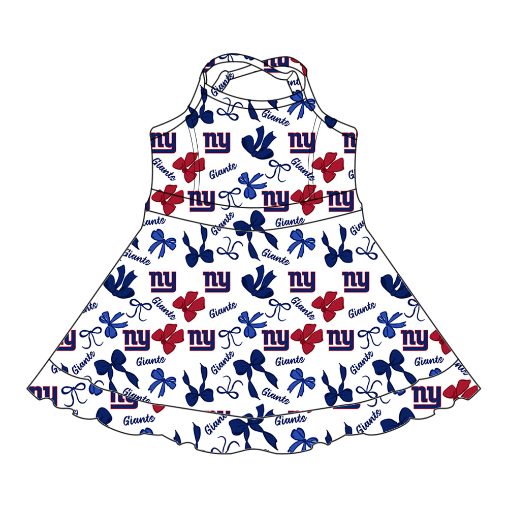 Custom moq 5 mix sizes summer teams baby girls clothes team blue short sleeve skirts shorts sets 1 and skirts sets 2 and and skirts sets 2 and dress 1 and dress 2 and dress 3 and dress 4-25.6.4
