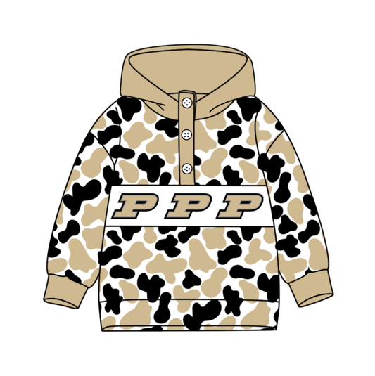 5-Custom moq 8 mix size milk silk summer team baby boy clothes camouflage khaki hooded long sleeve top-25.10.9