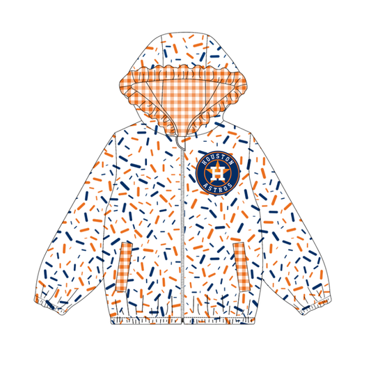 10.3-2-Custom moq 8 mix size milk silk summer team baby girls clothes orange hooded long sleeve top-25.10.9