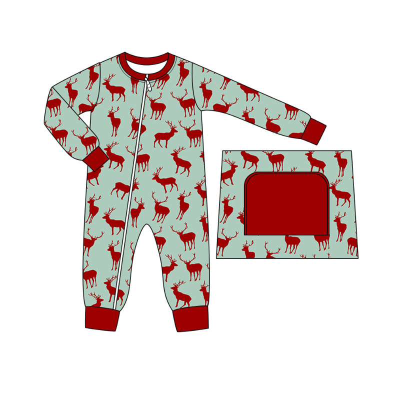 7.10 custom each style moq 5eta 4-6week Sibling Sister deer baby boys sets and rompers match family design