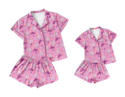 25.10.18 custom each style moq 5 eta 6-8week Sibling Sister hat short sleeve shorts sets and adult set match design