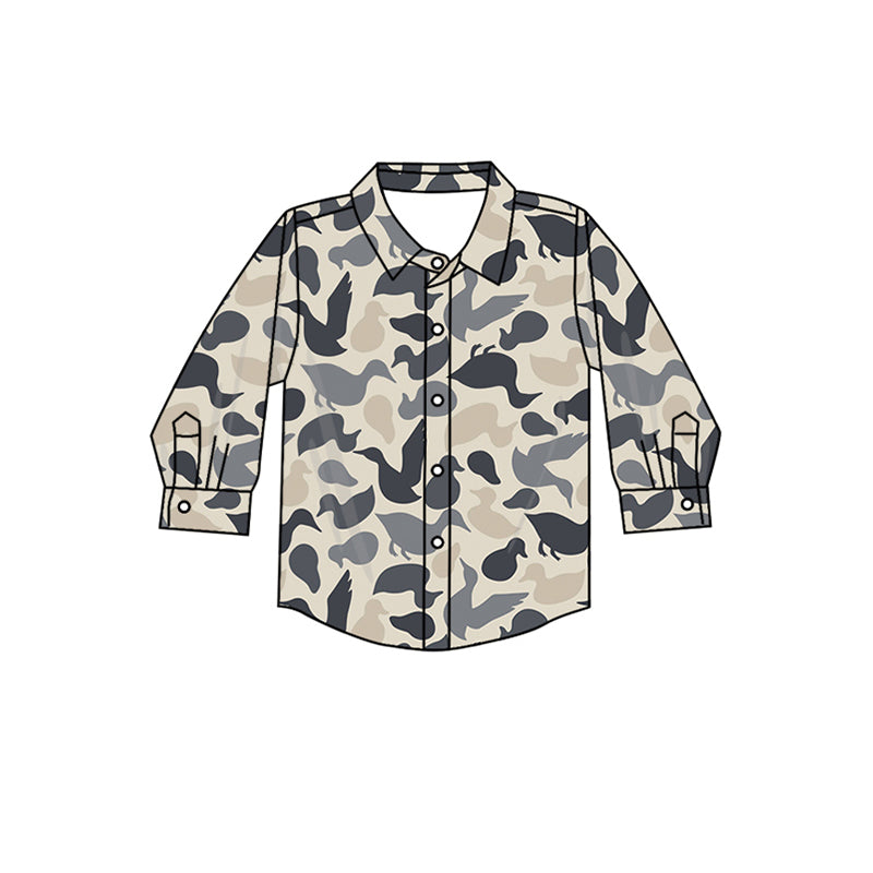 7.8 custom each style moq 5 eta 4-6week baby boys clothes duck gray long sleeve top