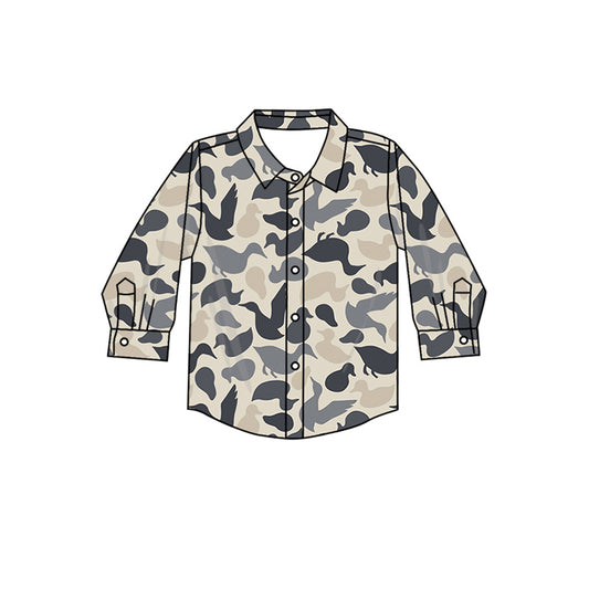 7.8 custom each style moq 5 eta 4-6week baby boys clothes duck gray long sleeve top