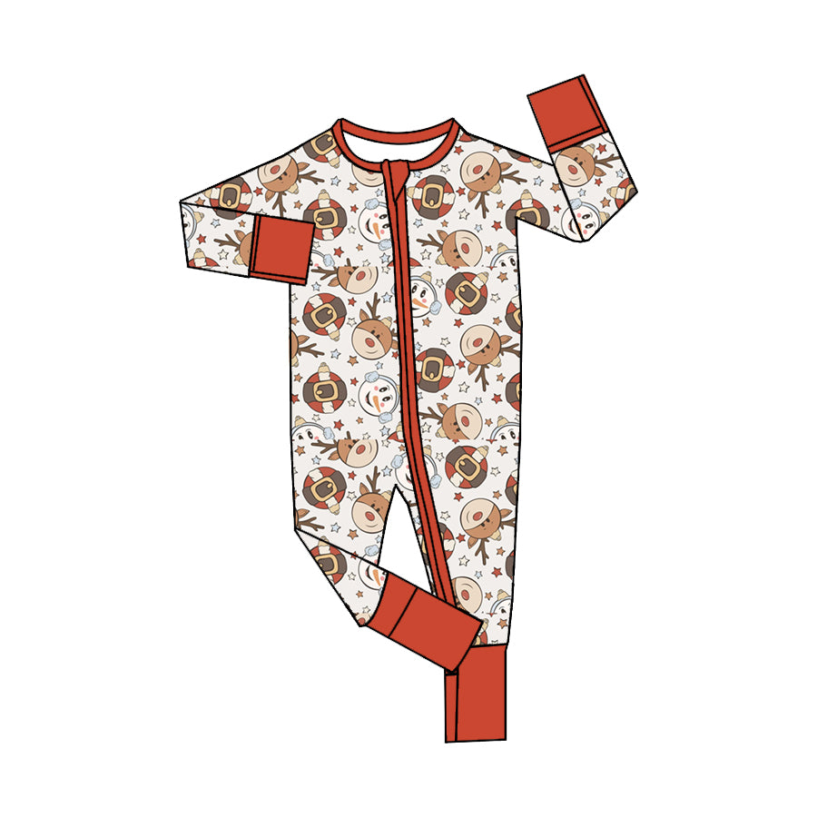7.18 custom each style moq 5eta 4-6week Sibling Sister Christmas baby boys sets and rompers match family design
