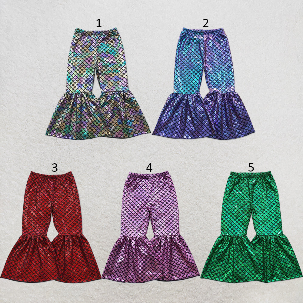 RTS NO MOQ Baby girl Clothes Red fish scale long Pants（副本）