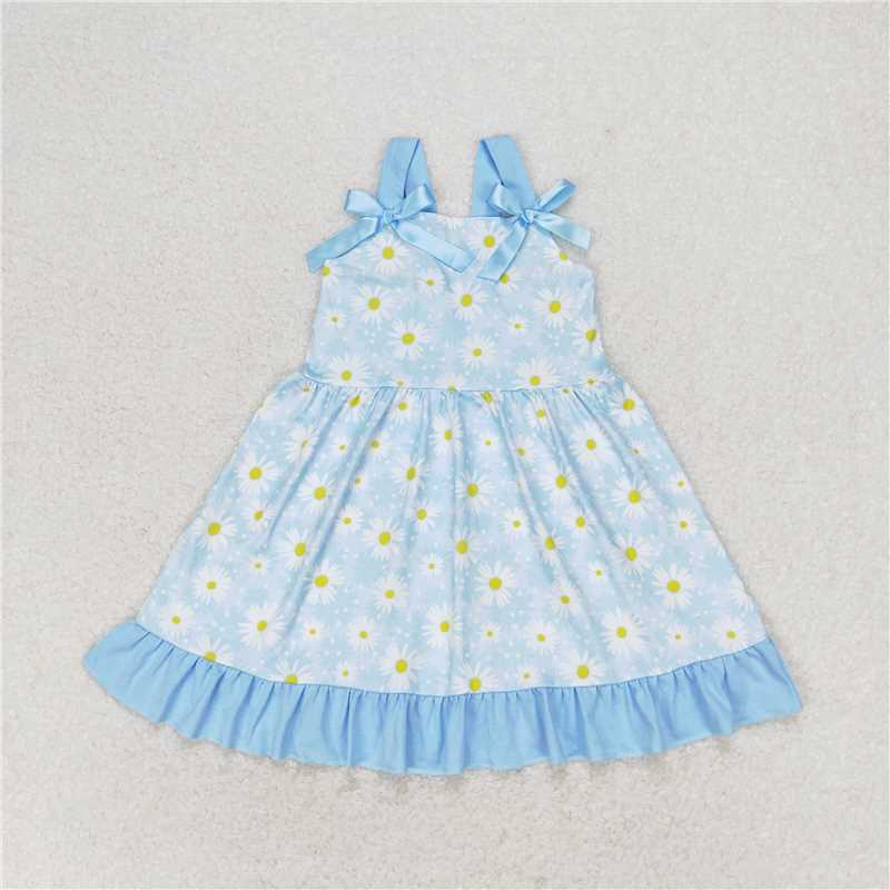 RTS baby girls clothes sunflower Short Sleeve Shorts sets dress