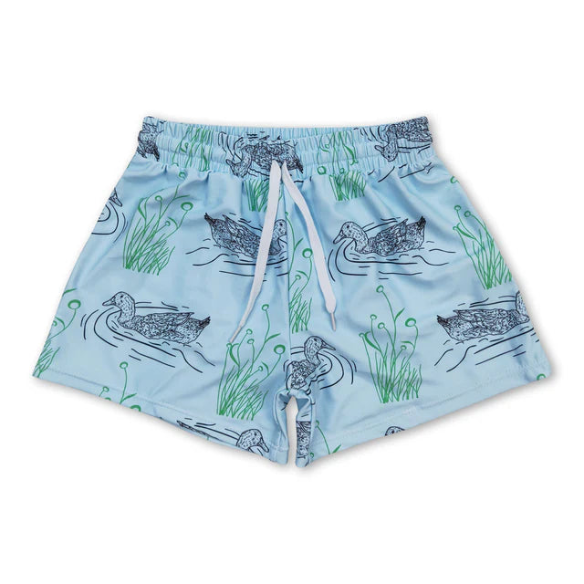 RTS NO MOQ（In StockBaby Boys Summer Ducks Hunting Trunks Swimsuits Swimwears