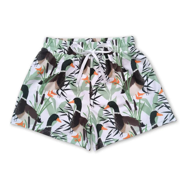 RTS NO MOQ（In StockBaby Boys Summer Ducks Hunting Trunks Swimsuits Swimwears