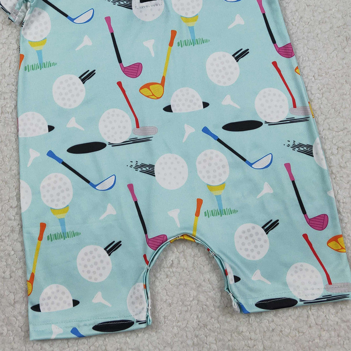 RTS NO MOQ SR3086 Baby Boys Short Sleeves Golf Button Rompers Infant Casual Clothes Rompers