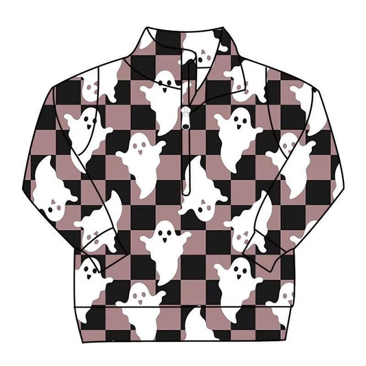 Custom moq 5 each style eta 6-7weeks baby boy clothes ghost long sleeve top-25.8.7
