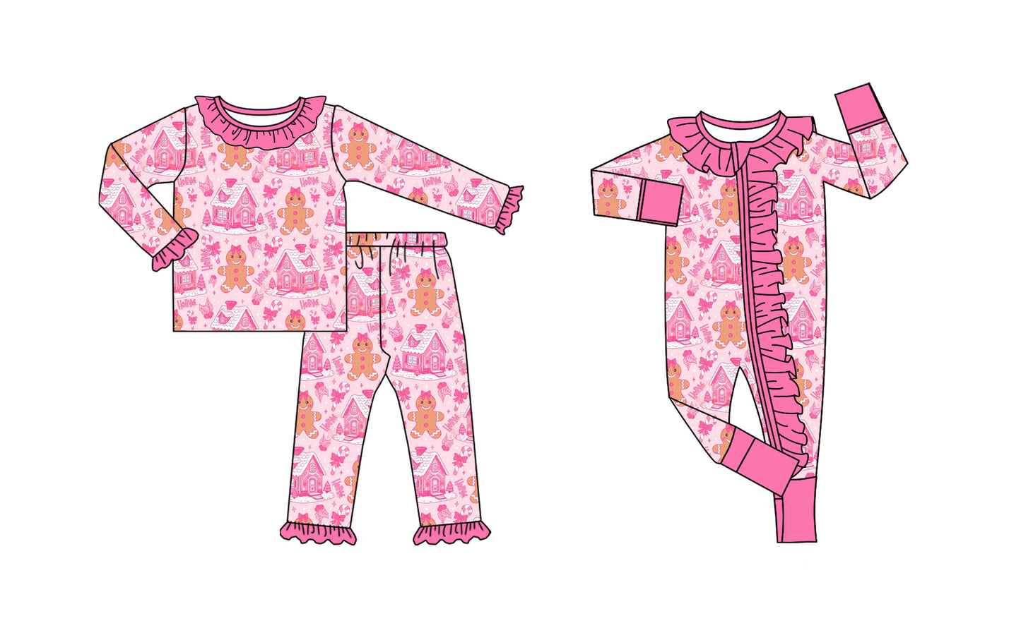 25.9.1 custom each style moq 5eta 4-6week Sibling Sisters Christmas house baby girl clothes long sleeve pants sets and romper match family design