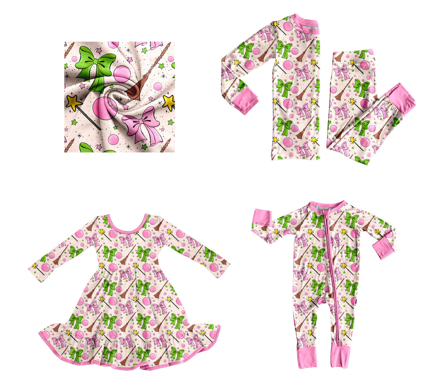 25.8.19 custom each style moq 5eta 4-6week Sibling Sisters bow baby girl long sleeve pants sets and dress and rompers match family design