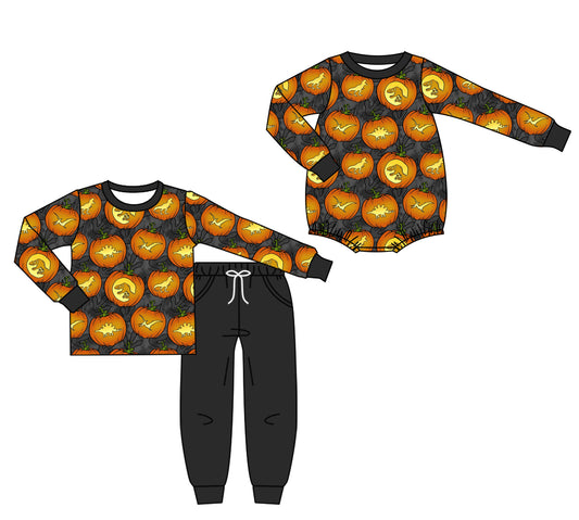 25.7.16 custom each style moq 5eta 4-6week Sibling Sister halloween baby boy long sleeve pants sets and rompers match family design