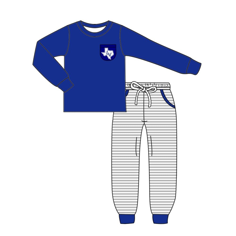 Custom moq 5 mix size milk silk summer teams baby girls clothes bow blue hooded long sleeve pants sets and boy sets and dress and hooded top and pant-25.8.14