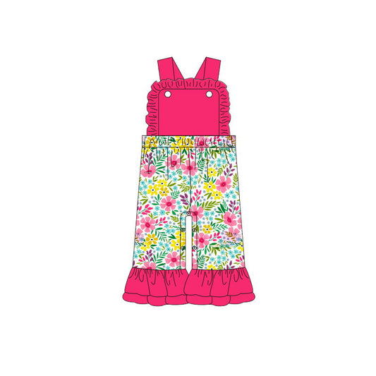 5.20custom each style moq 5eta 4-5week different flower prints and colors  jumpsuit set series