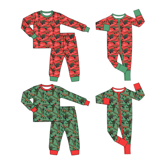 25.5.8 custom each style moq 5eta 4-6week Sibling Sisters dinosaur baby girl long sleeve pants sets 1 and sets 2 and romper 1 and romper 2 match family design