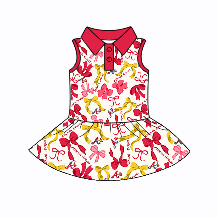 Custom moq 5 mix sizes summer teams baby girls clothes team red short sleeve skirts shorts sets dress 1 and dress 2 and dress 3 and dress 4-25.5.17