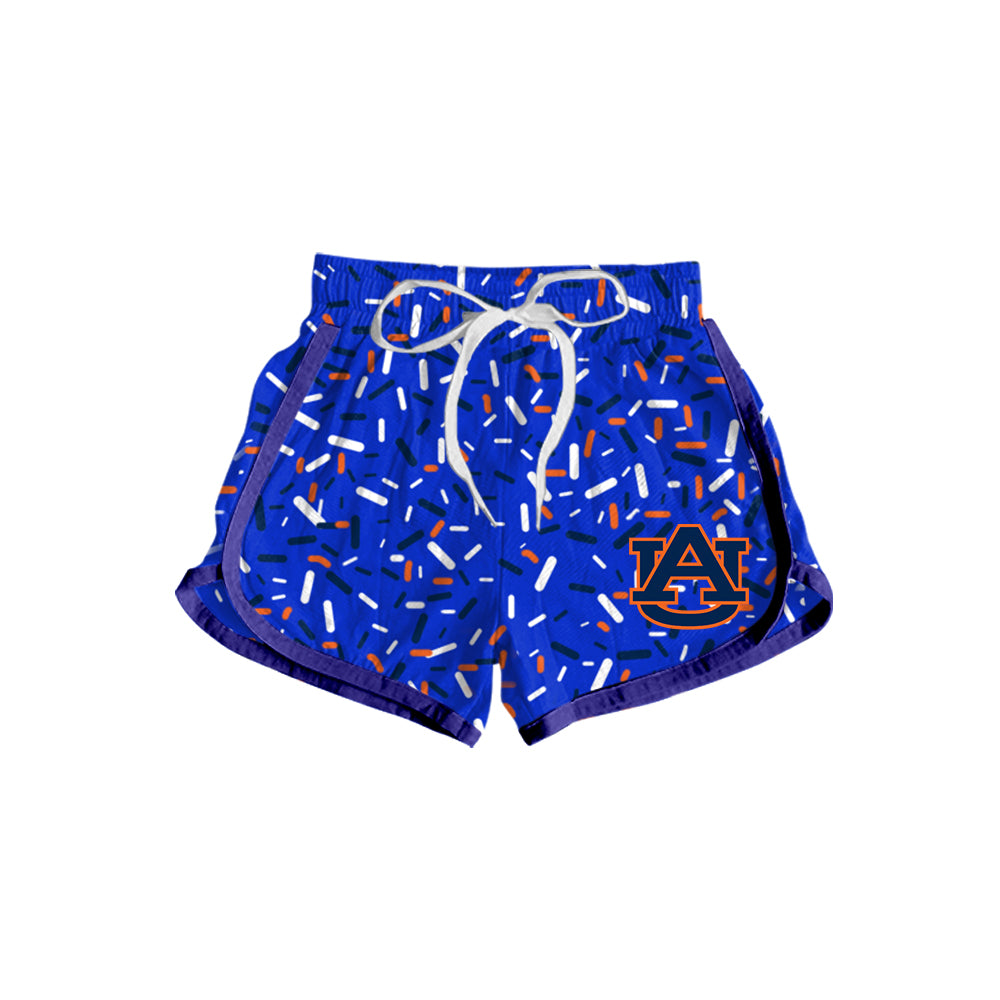 Custom summer teams baby girls clothes team blue hooded long sleeve tops and dress and skirts and shorts 1 and shorts 2-25.5.8