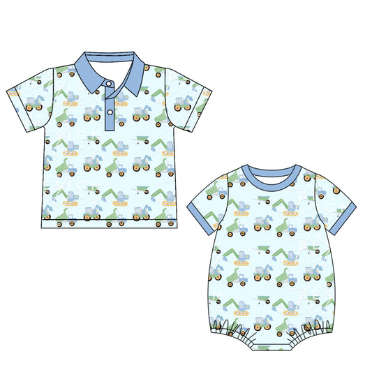 25.5.28 custom each style moq 5eta 4-6week Sibling Sister baby boy short sleeve rompers and top match family design