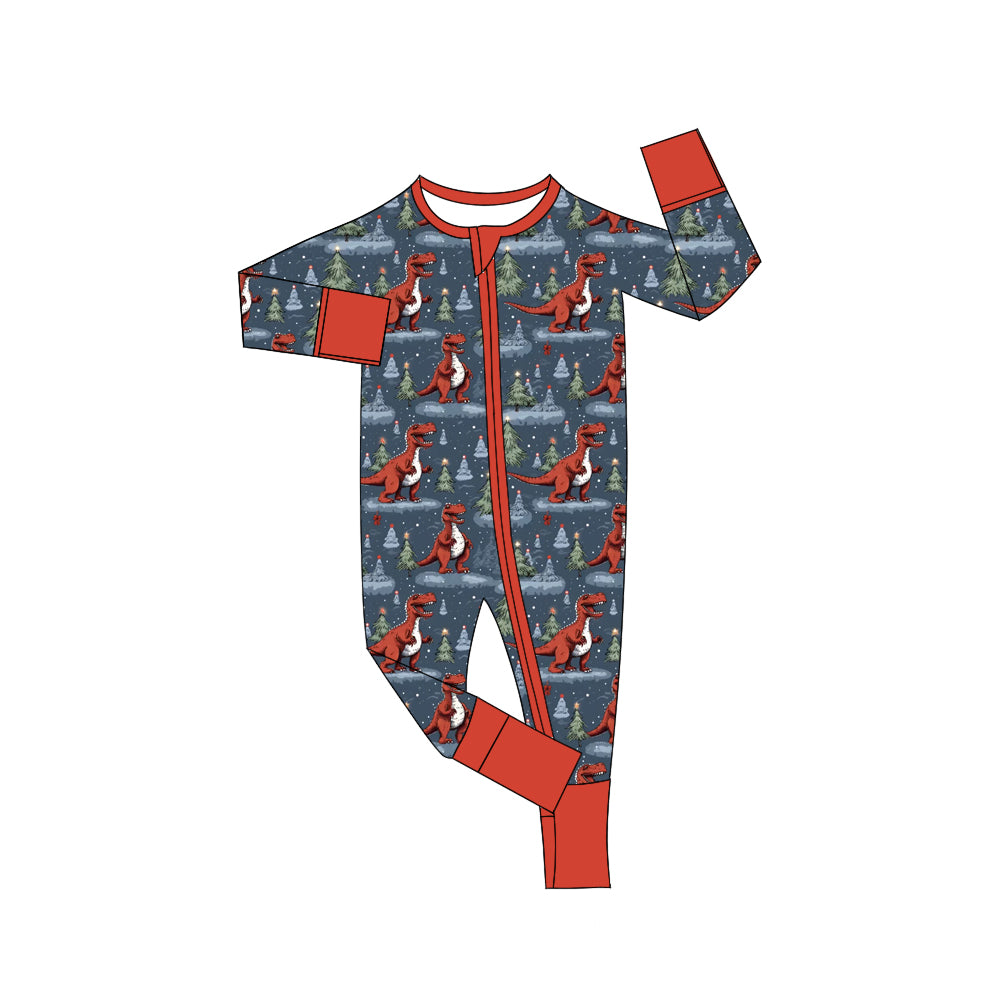 6.29 custom each style moq 5eta 4-6 week Sibling Sister dinosaur baby boys outfits and romper match family design