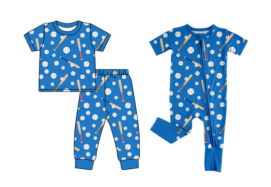 12.2 custom each style moq 5eta 4-6week Sibling Sister baseball blue aby girls short sleeve sets and rompers match design