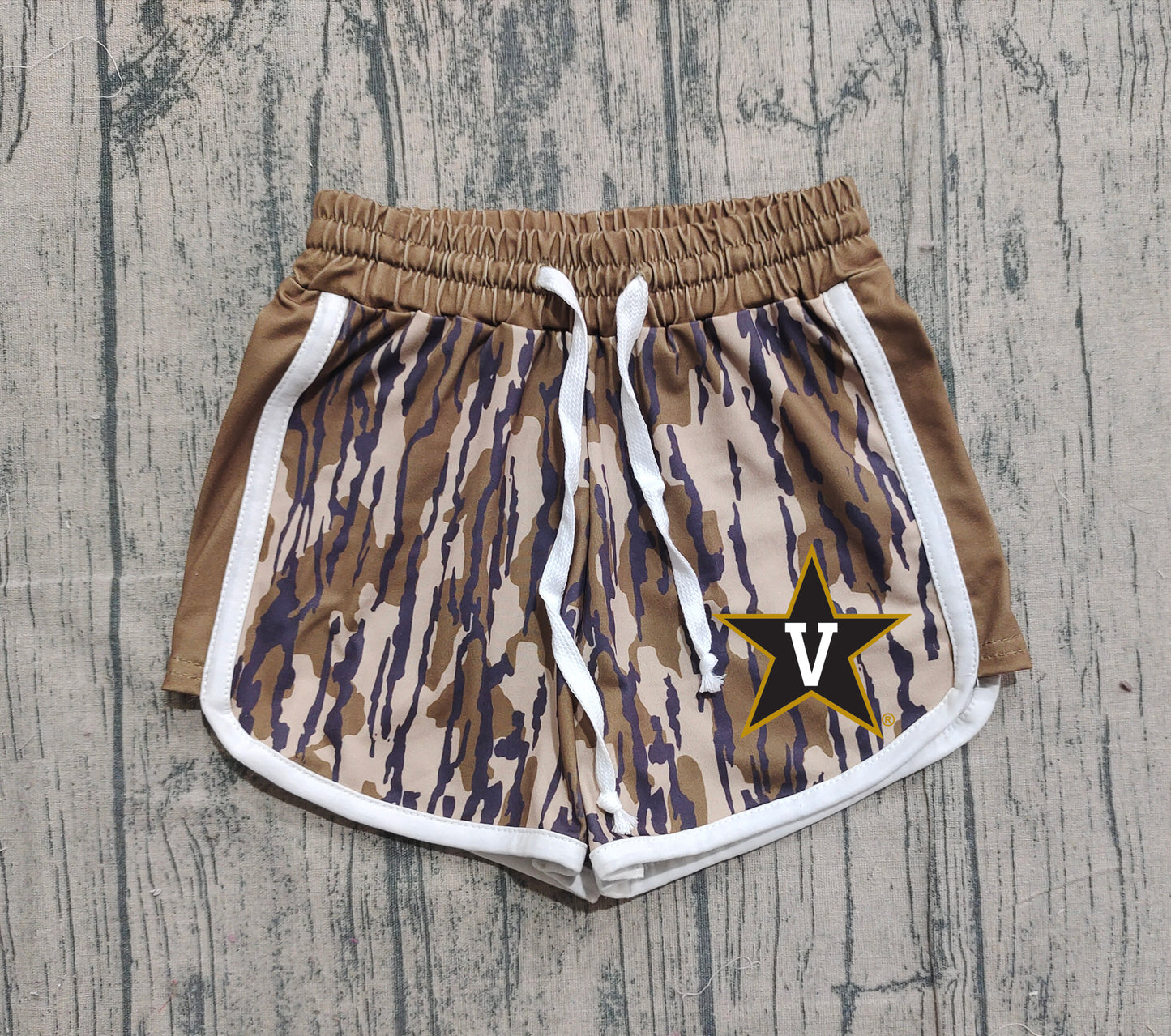 Custom moq 5 mix size milk silk baby kids clothes team camouflage summer shorts-25.11.20