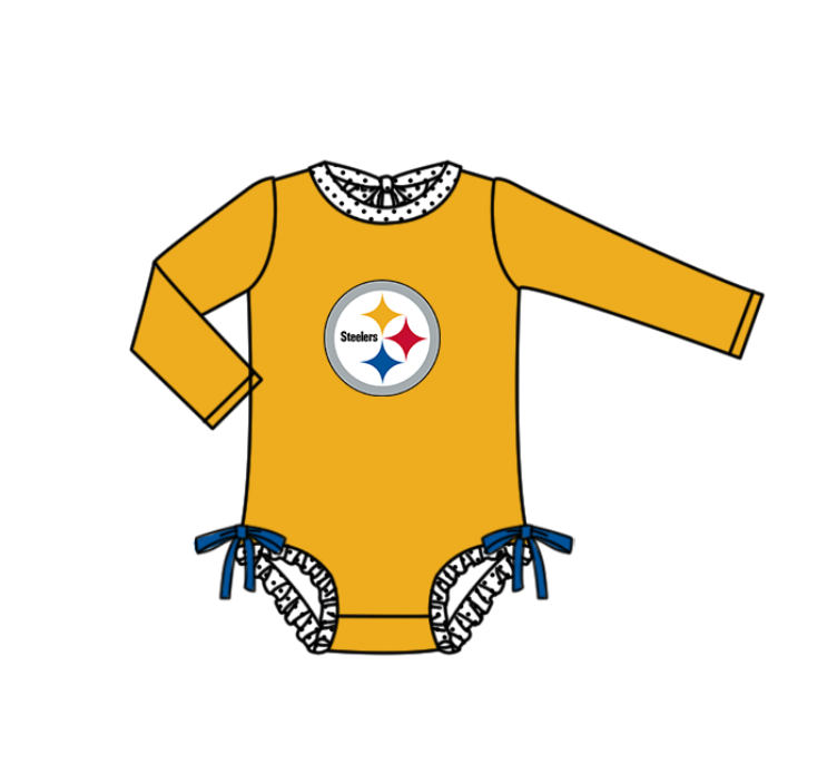 Custom moq 5 mix size milk silk summer teams baby girl boys clothes Yellow Two-Piece Swimsuit Set One Piece Swimsuits boy swim trunks
