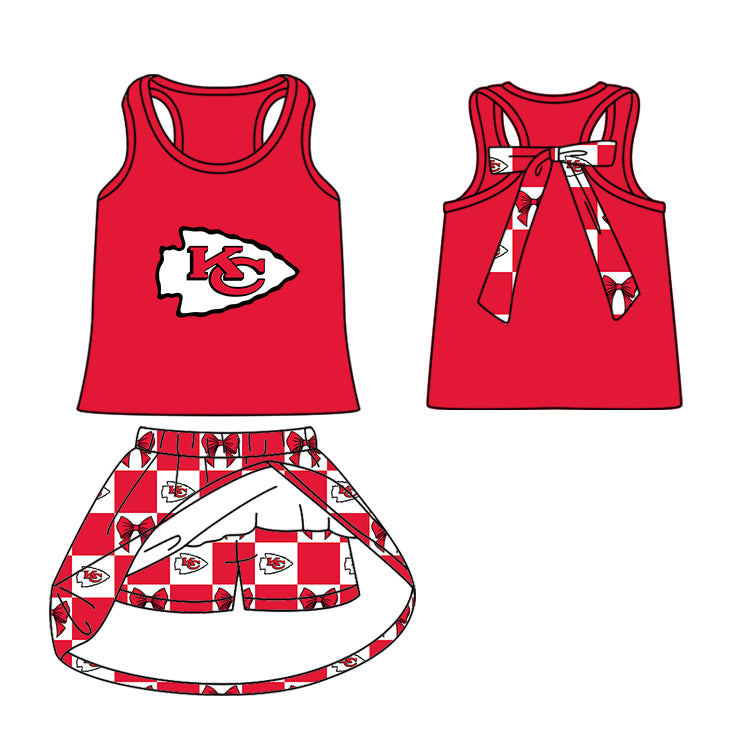 Custom moq 5 mix size milk silk summer teams Baby Girl Red Sleeveless Top Skirts Set Dress And Shorts Yoga Outfit Boy's Short-Sleeved Polo Shirt And Romper