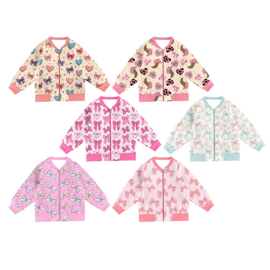 25.9.19 custom each style moq 8 eta 6-8week Sibling Sisters baby girl long sleeve top 6 match family design
