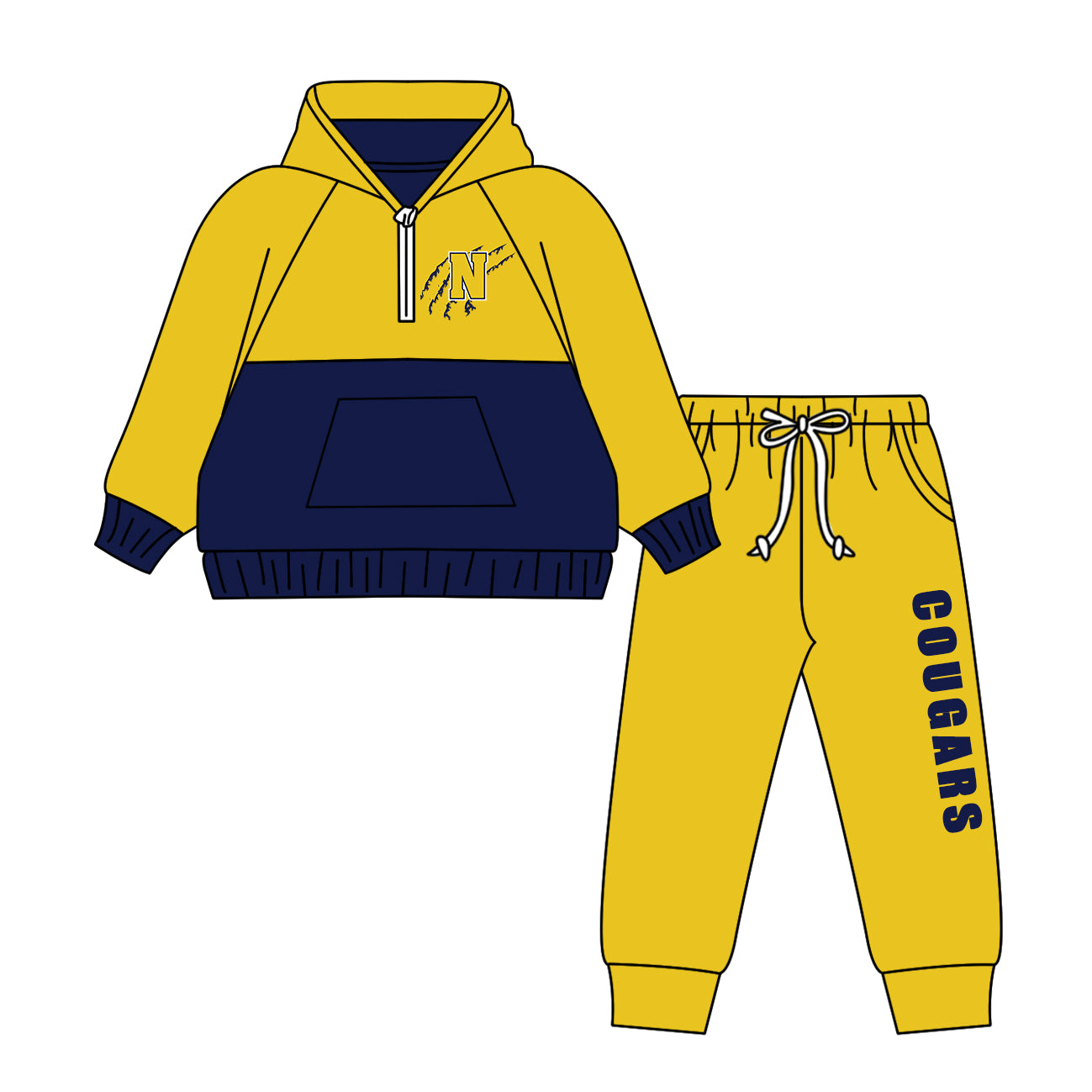 Custom moq 5 mix size milk silk summer teams baby girls clothes bow yellow hooded long sleeve pants sets and boy sets and dress and hooded top and pant-25.8.16