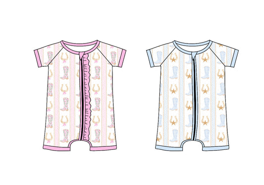 3.8 custom each style moq 5eta 4-6week Sibling Sister baby girl short sleeve romper 1 and romper 2 match design