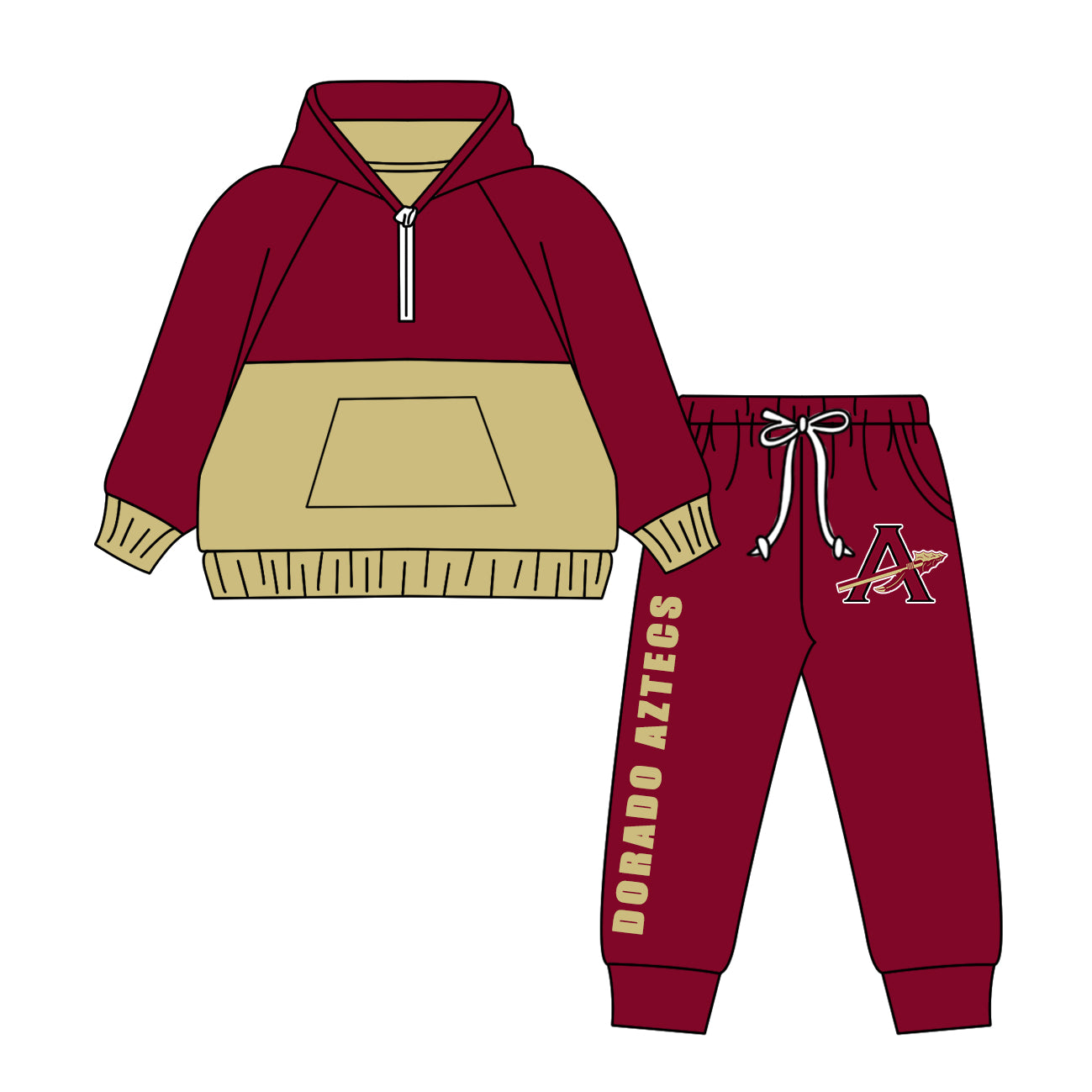 Custom moq 5 mix size milk silk summer teams baby girls clothes bow brick red hooded long sleeve pants sets and boy sets and dress and hooded top and pant-25.8.15