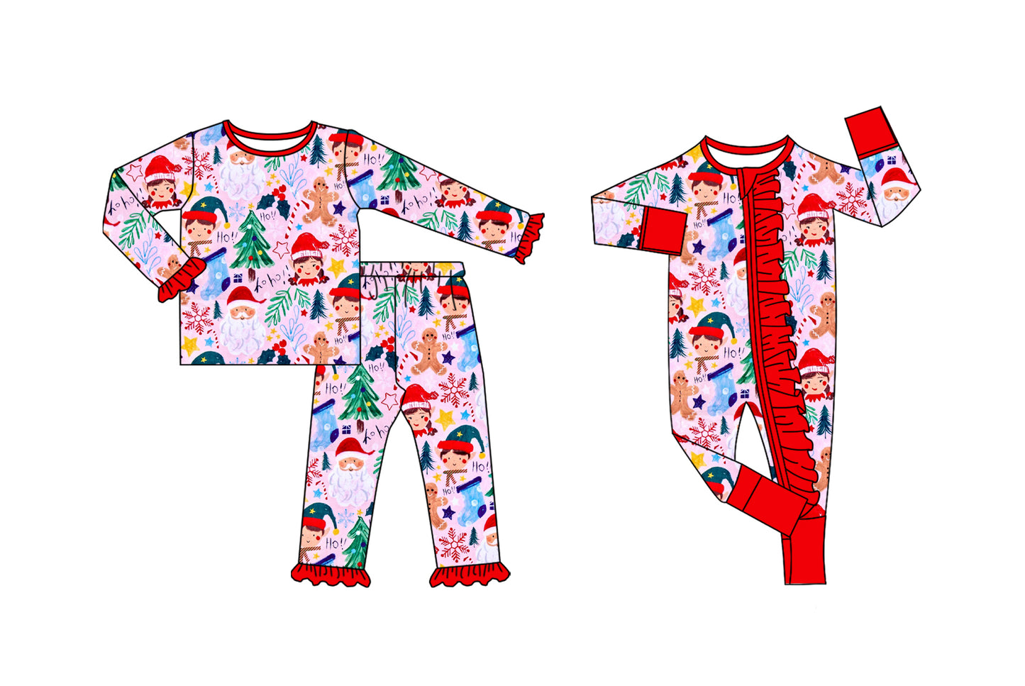 25.6.9 custom each style moq 5eta 4-6week Sibling Sisters Christmas red baby girl long sleeve pants sets and rompers match family design