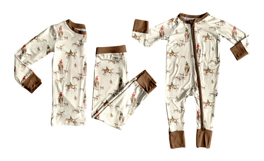 25.5.26 custom each style moq 5eta 4-6week Sibling Sisters riding horse baby boy long sleeve pants sets and rompers match family design